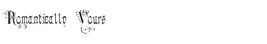 Romantically Yours font